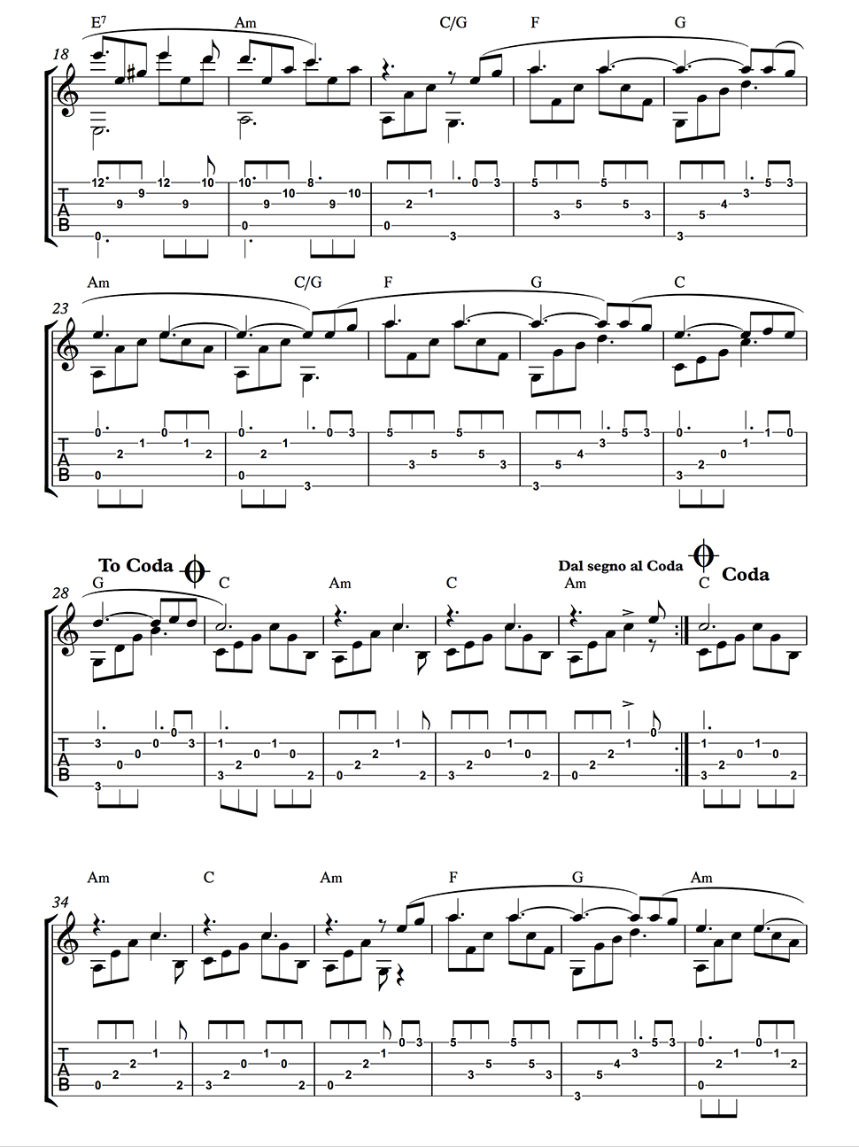 Hallelujah Chord Chart